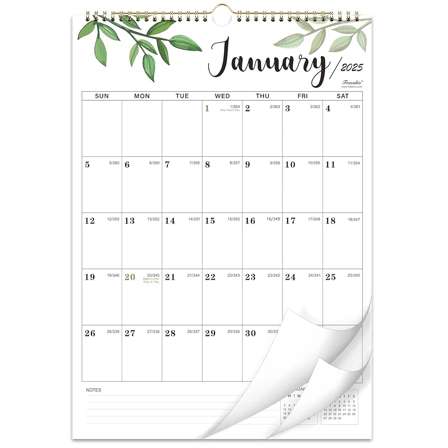 Amazon 2025 Calendar Vertical Wall Calendar 2025 JAN 2025 To DEC 2025 12 X 17 Monthly Calendar 2025 With Julian Date Perfect For Planning Office Products