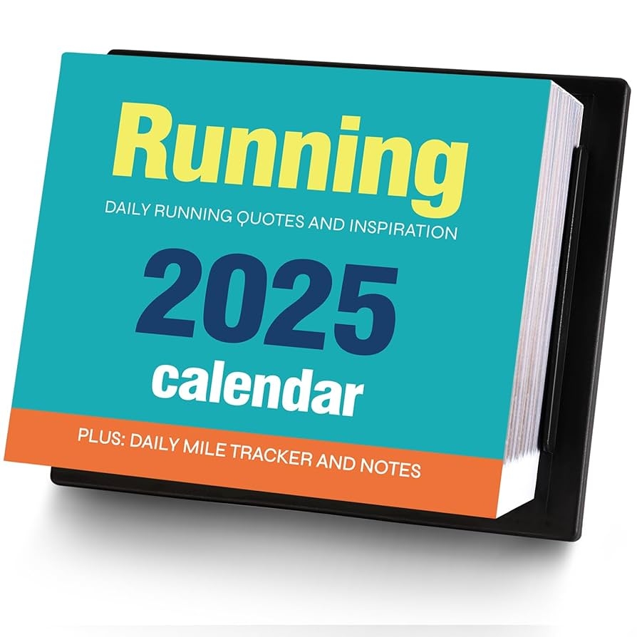 Amazon 2025 Desk Calendar Motivational Calendar 5 6 Running Gear Daily Calendar For Runners Jan 2025 Dec 2025 Inspirational Desk Calendar 2025 Daily Running Quote Office Products