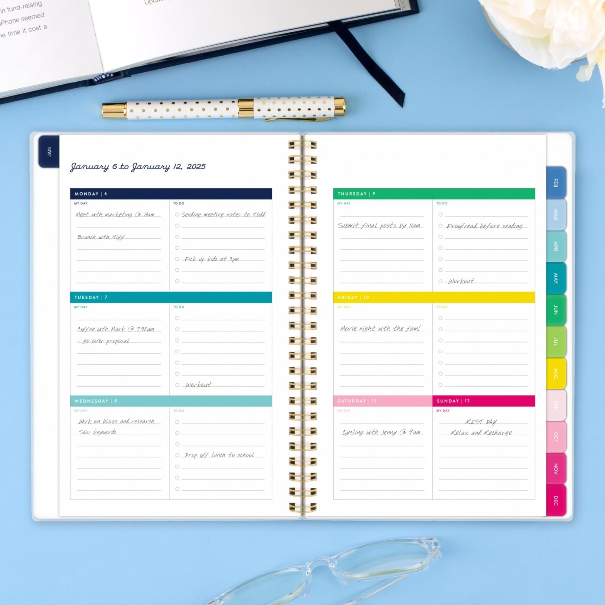 Amazon 2025 Simplified By Emily Ley For AT A GLANCE Weekly Monthly Planner 5 1 2 X 8 1 2 Tile January To December EL35 200 25 Office Products