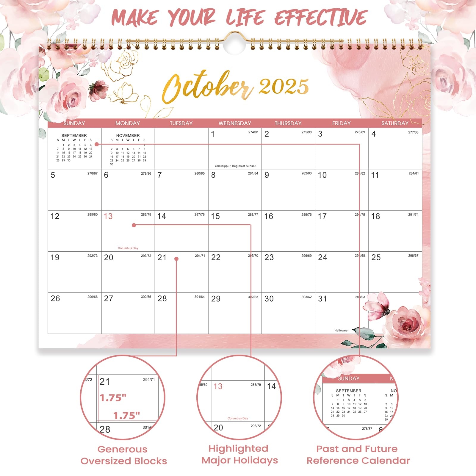 Amazon 2025 Wall Calendar 12 Months Wall Calendar From Jan 2025 Dec 2025 14 8 X 11 6 Large Wall Calendar 2025 For Daily Organizing Office Products