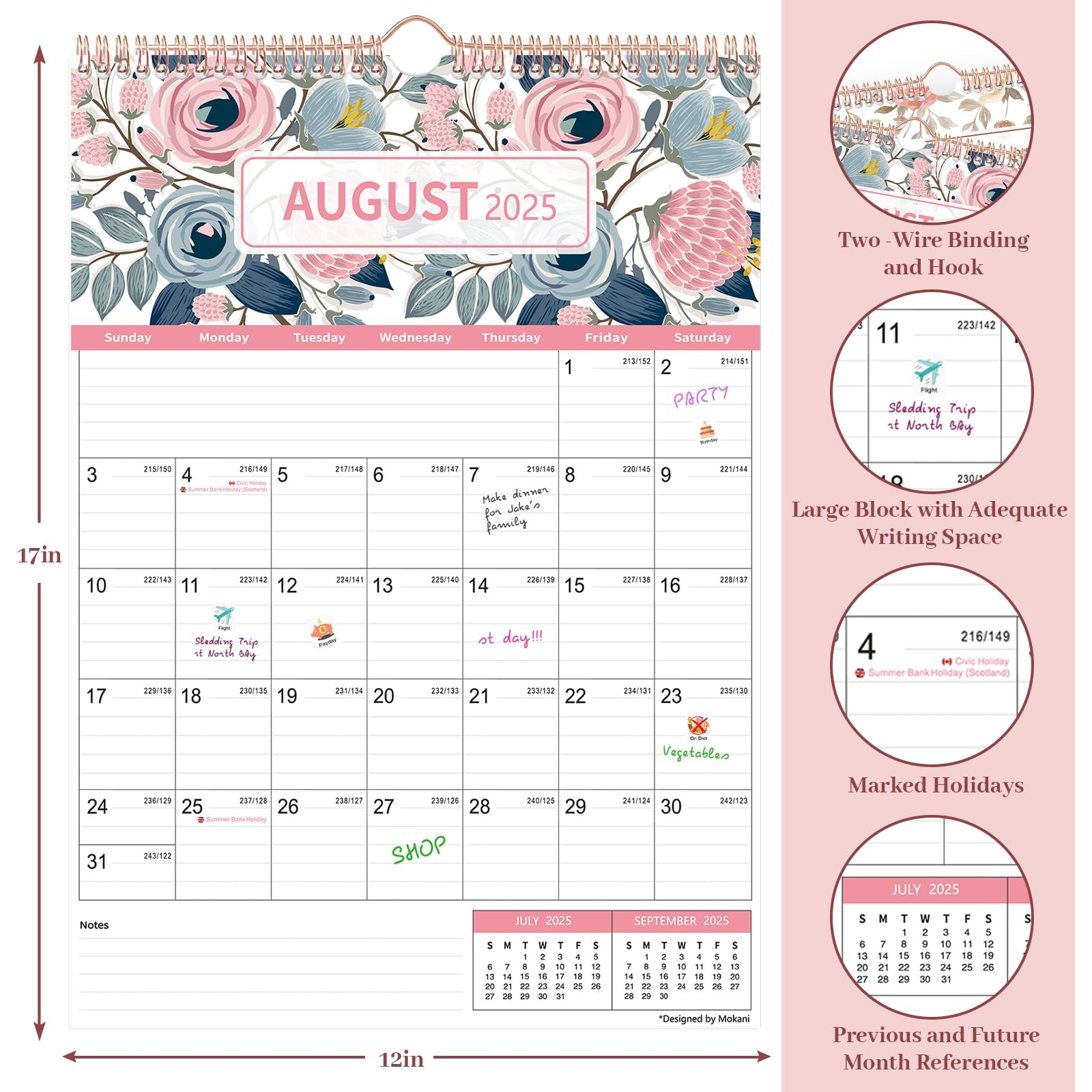 Large Printable Calendar 2025 Landscape