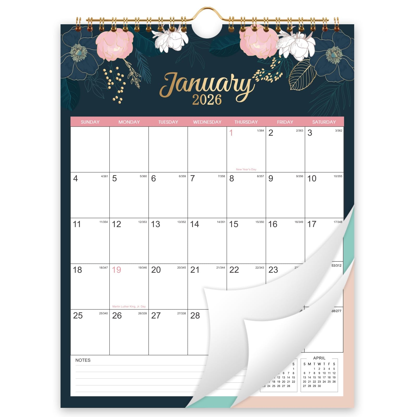 Free Printable January 2026 Calendar With Holidays