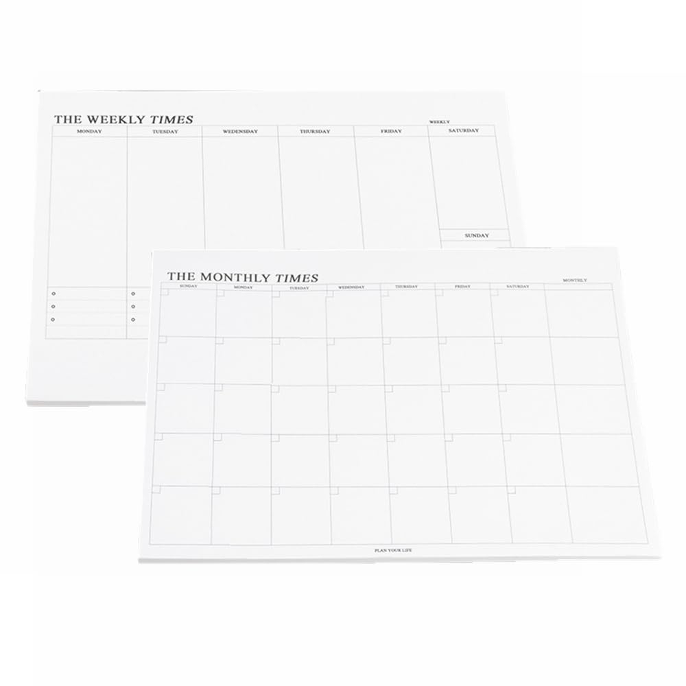Amazon 60 Sheets Tear Off Undated Weekly Planner B5 Memo Pad Monthly Weekly To Do List Notepad B5 Tear Away Design B5 Weekly B5 Monthly Office Products