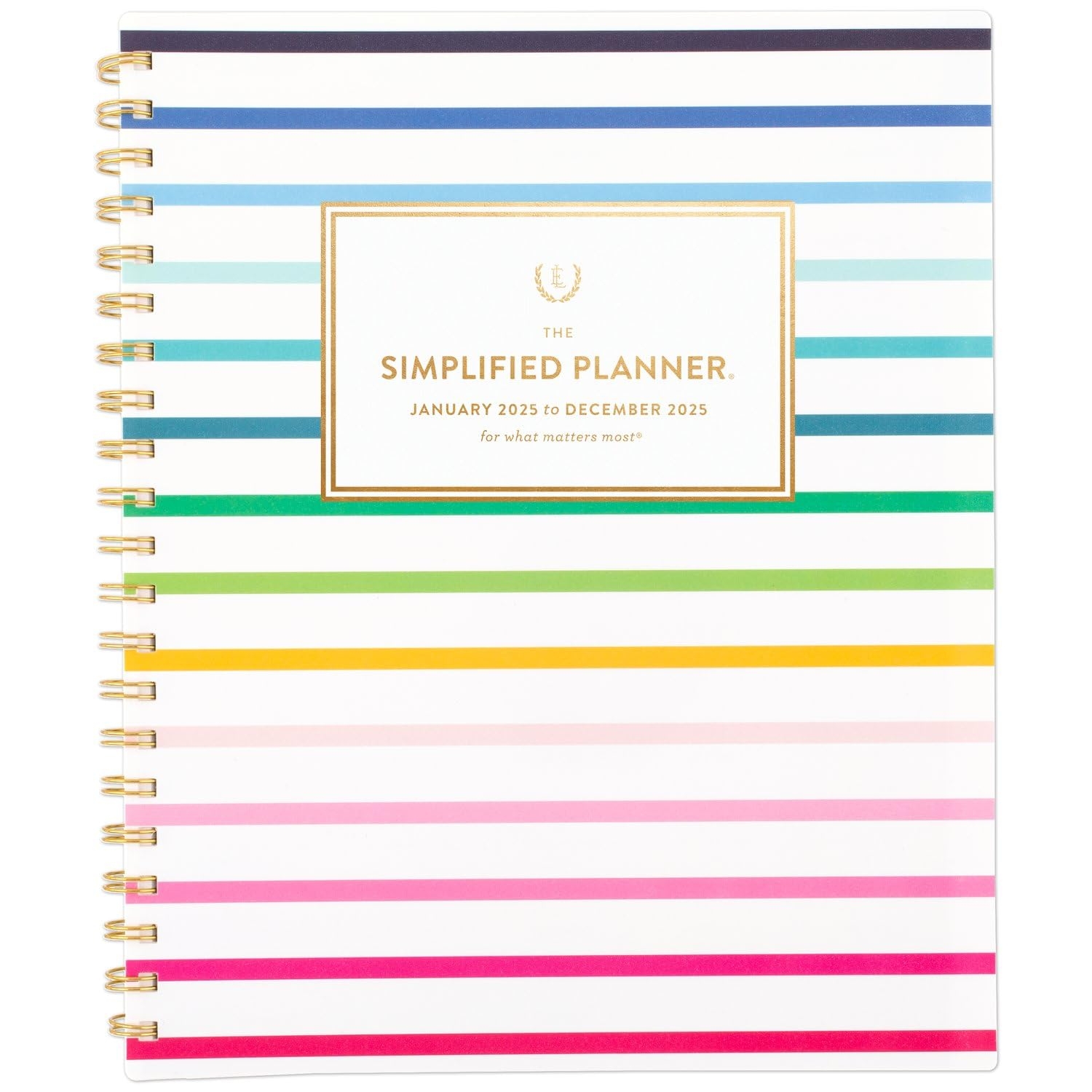 Amazon AT A GLANCE 2025 Planner Simplified By Emily Ley Weekly Monthly 8 1 2 X 11 Large Happy Stripe EL16 905 25 Office Products
