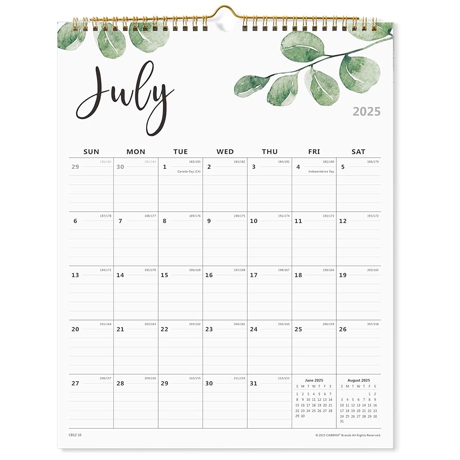 Amazon Calendar 2025 2026 Wall Calendar 2025 2026 From Now To Jun 2026 Perfect For Home Schooling Plan Daily Blocks With Julian Dates Premium Monthly For Organizing 15 X 12 Inches Office Products