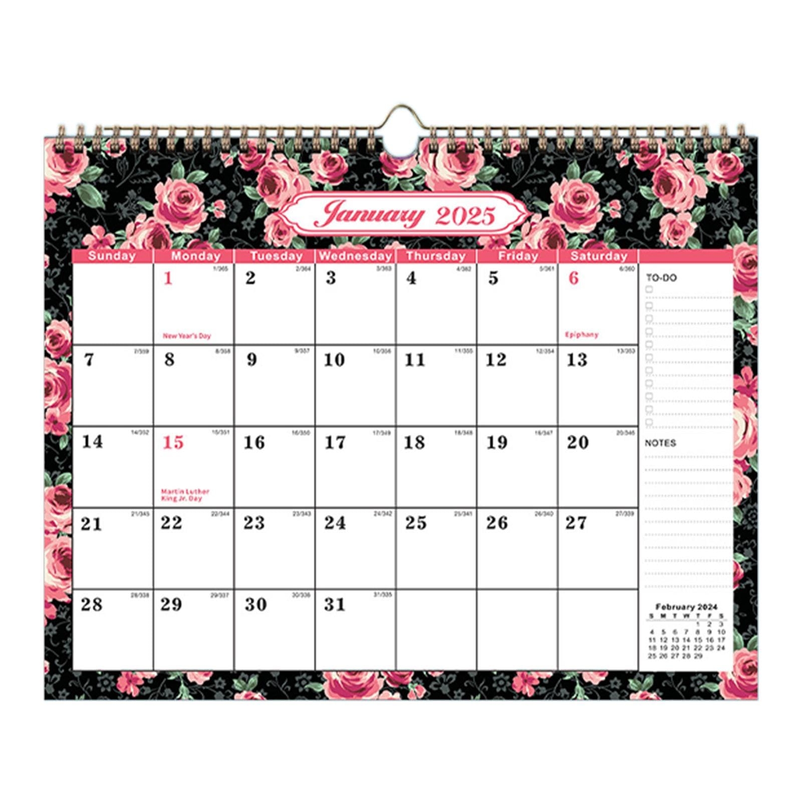 Amazon Floral Calendar Jan 2025 June 2026 Large Wall Calendar Family Calendar Advent Calendar Organiser Planner Office And Home Monthly Planner Office Products