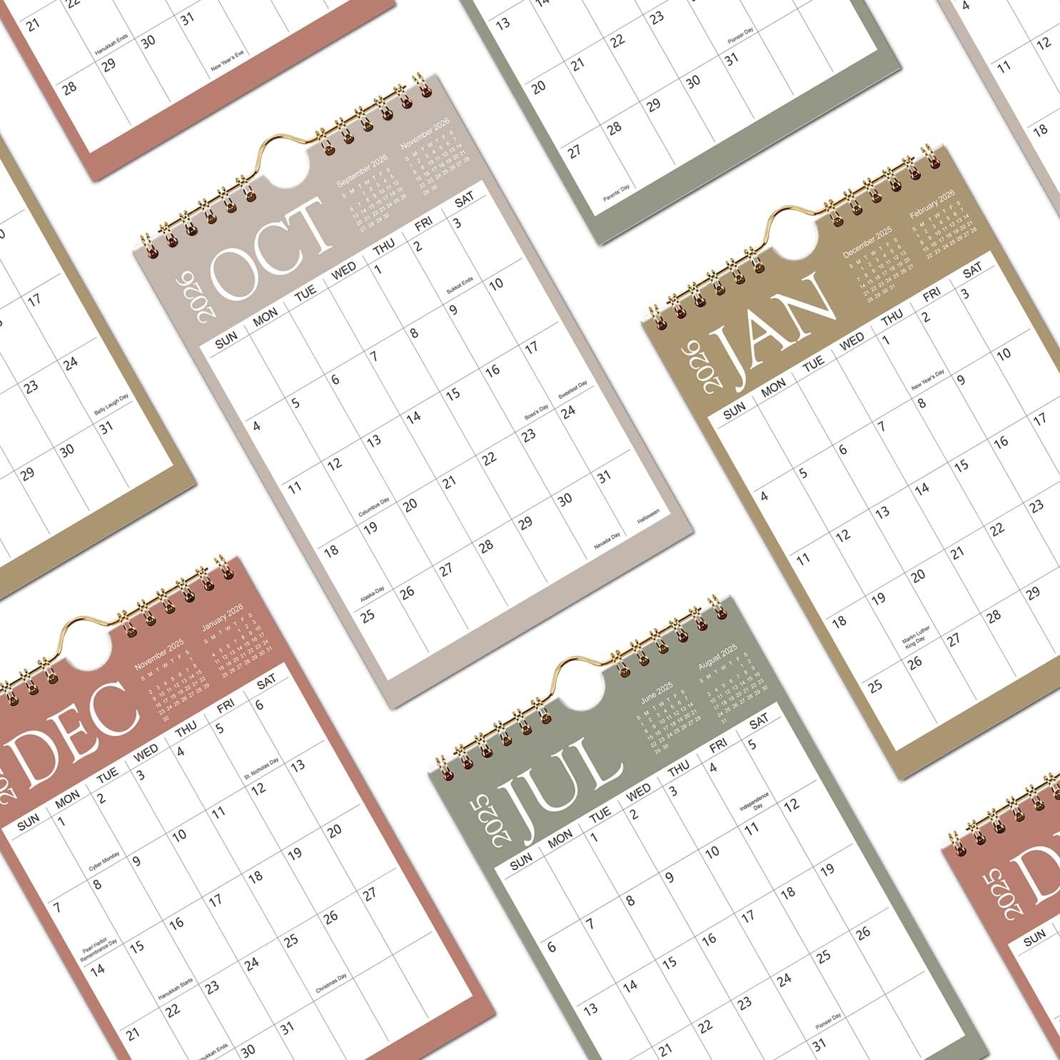 Amazon Mini Wall Calendar 2025 2026 6 x9 Mini Calendar 18 Month Small Calendar From July 2025 To December 2026 Little Notepad Calendar For Desk Kitchen RVs Bulletin Board Or Fridge Office Products