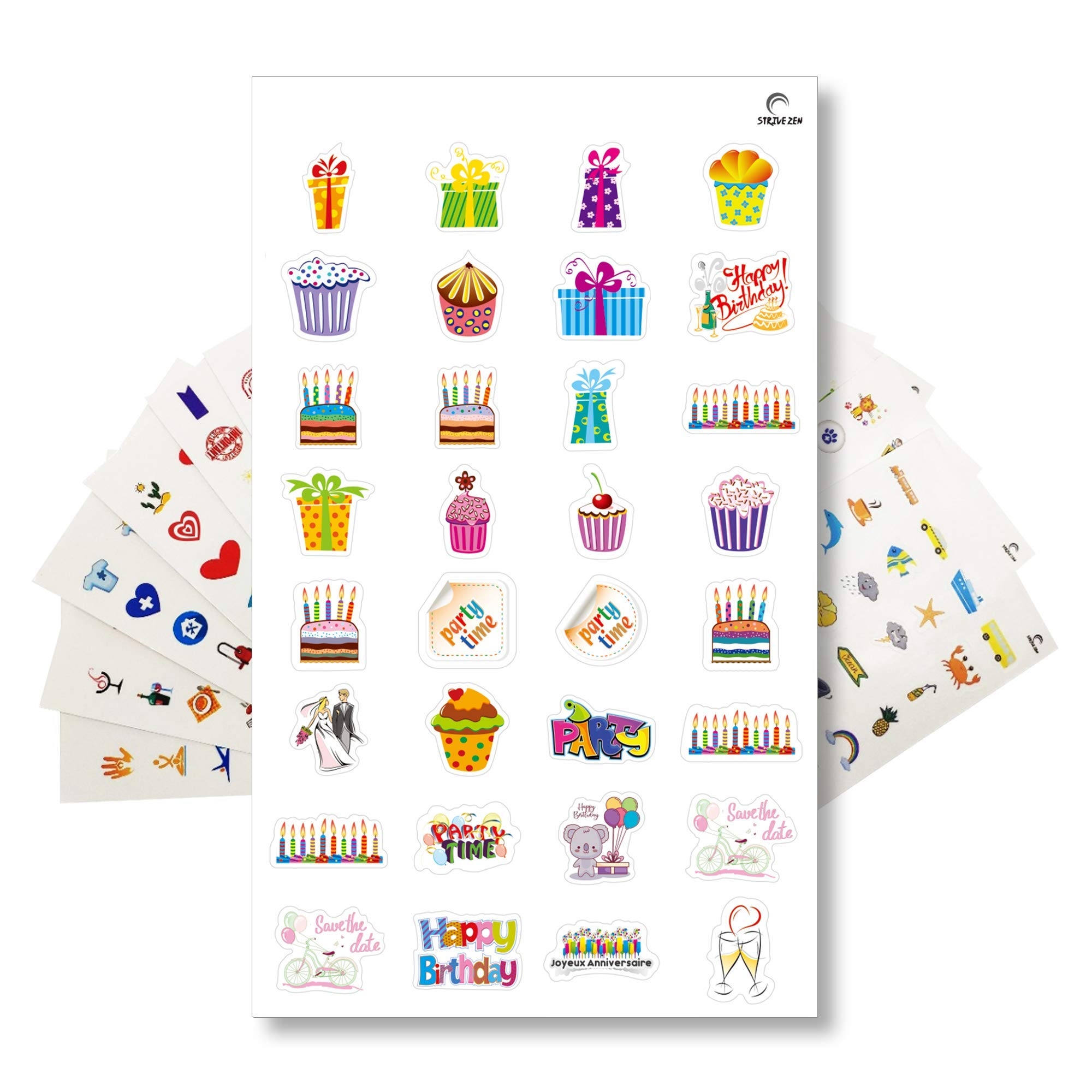 Printable Birthday Planner Calendar Sticker
