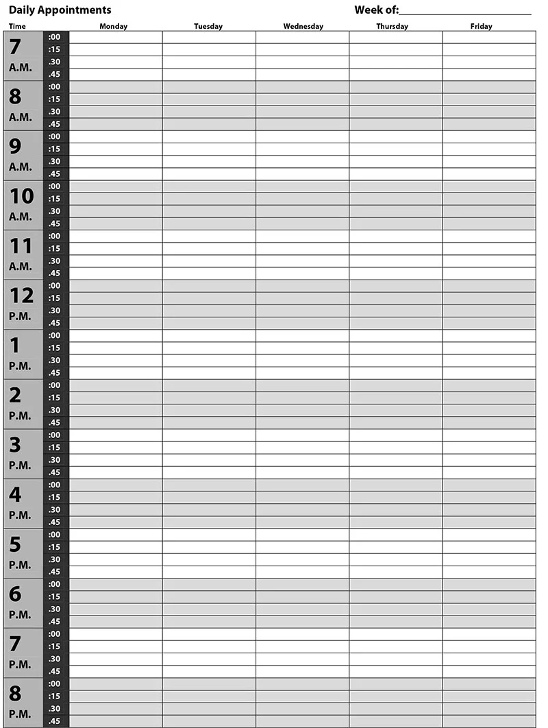 Appointment Calendar Template Options You Can Use Right Now