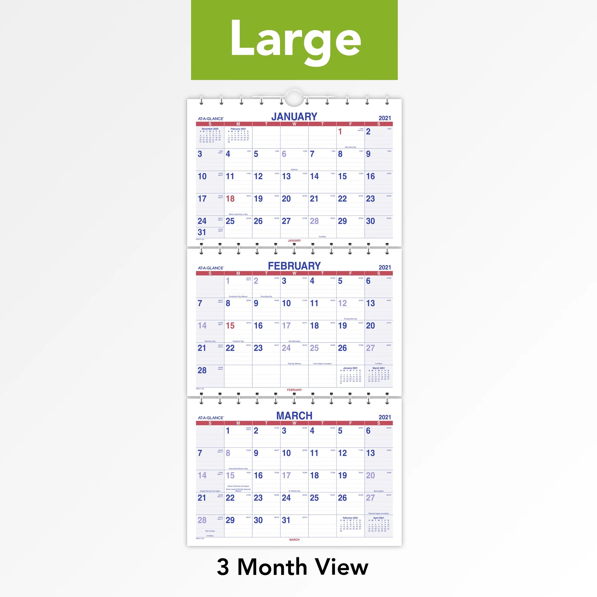 Locate Printable 3 Month Calendar With View