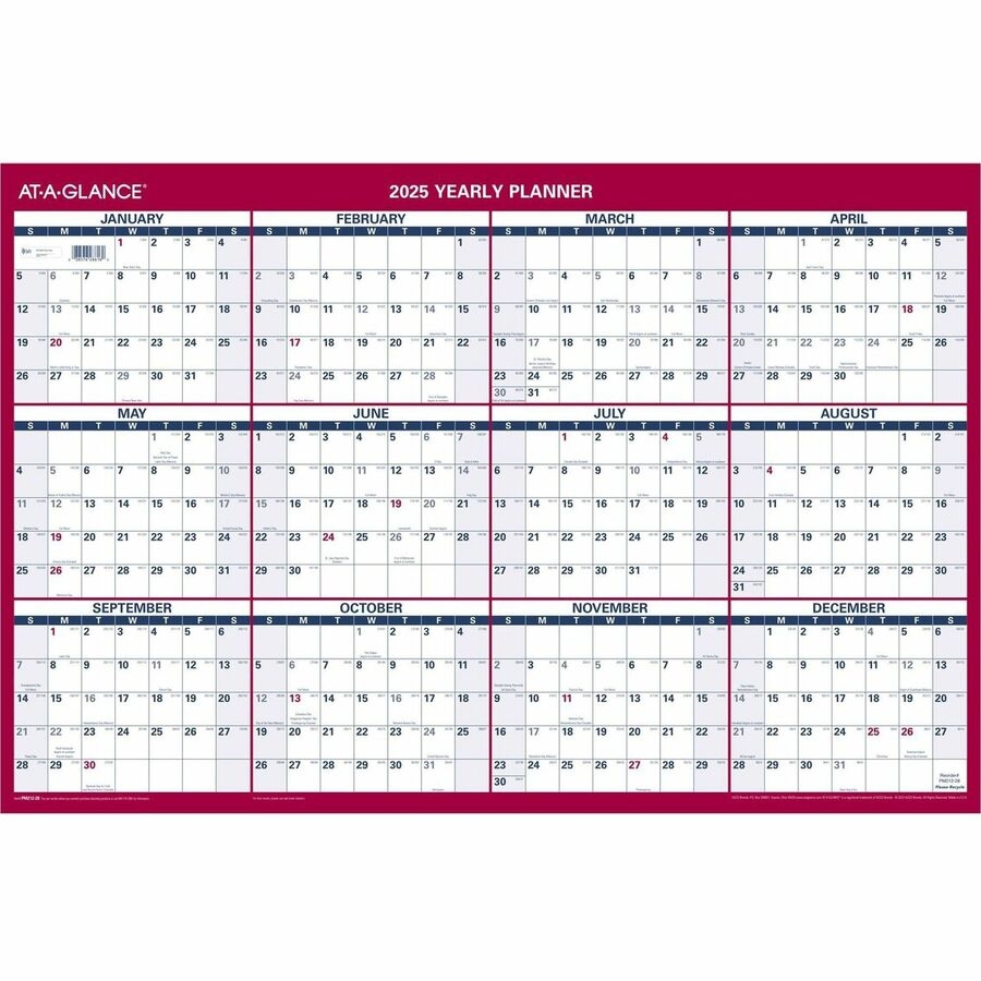 At A Glance Vertical Horizontal Reversible Wall Calendar Large Julian Dates Yearly 12 Month January 2026 To December 2026 36 X 24 Sheet Size White Sheet At A Glance Vertical Horizontal Reversible Wall Calendar Large Julian Dates Yearly 12 Month January 2026 To December 2026 36 X 24 Sheet Size White Sheet