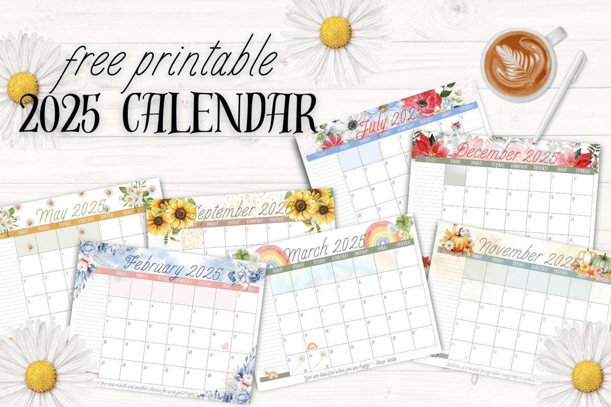 Be Ready To Bloom With Your Free Printable 2025 Floral Calendar Carrie Elle Be Ready To Bloom With Your Free Printable 2025 Floral Calendar Carrie Elle