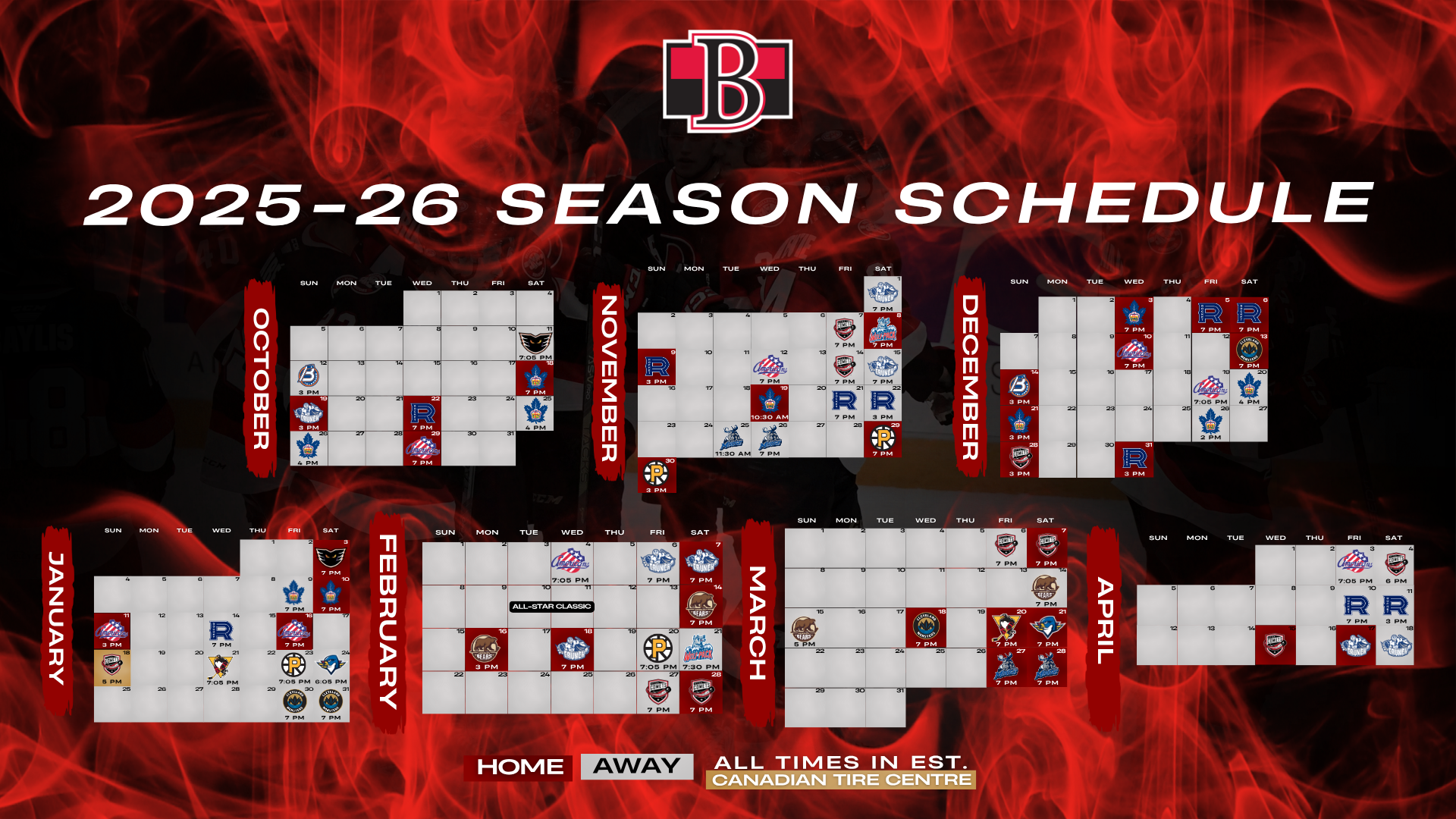 Belleville Sens And American Hockey League Release 2025 26 Regular Season Schedule Belleville Sens Belleville Sens And American Hockey League Release 2025 26 Regular Season Schedule Belleville Sens