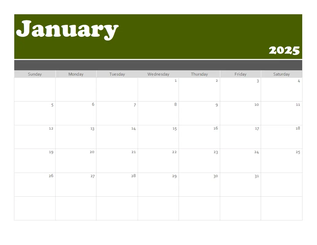 blank calendar templates microsoft create