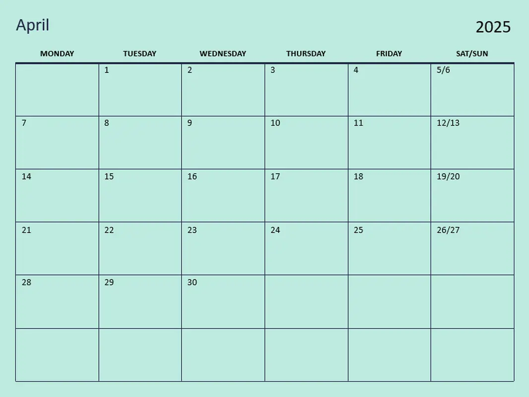 Blank Calendar Templates Microsoft Create
