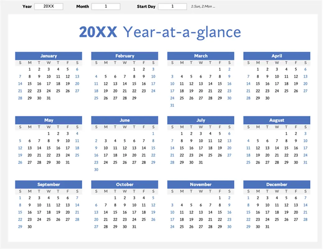 Blank Calendar Templates Microsoft Create