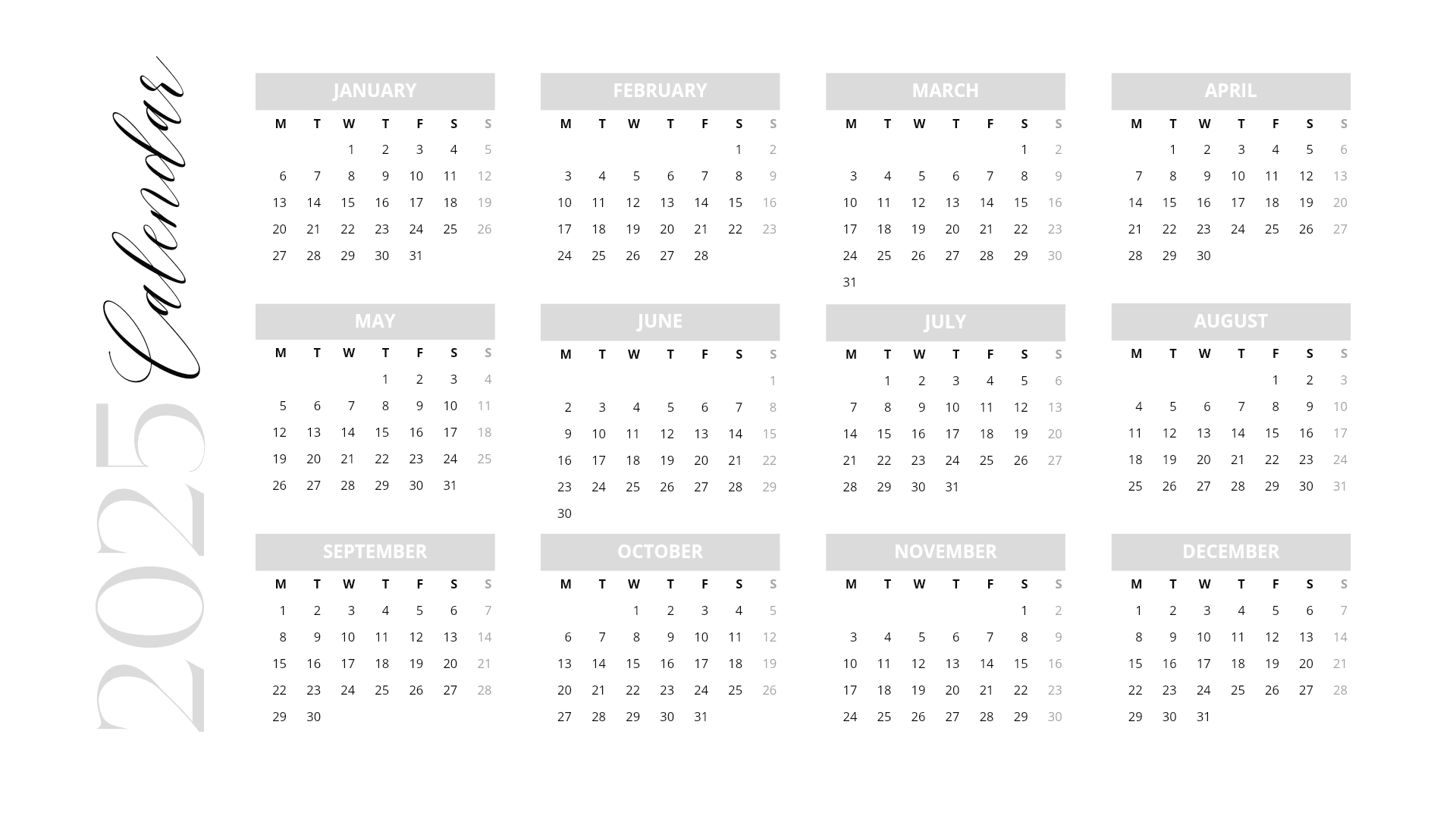 CALENDAR 2025 AND 2026 By Jalyndigitals Raket PH