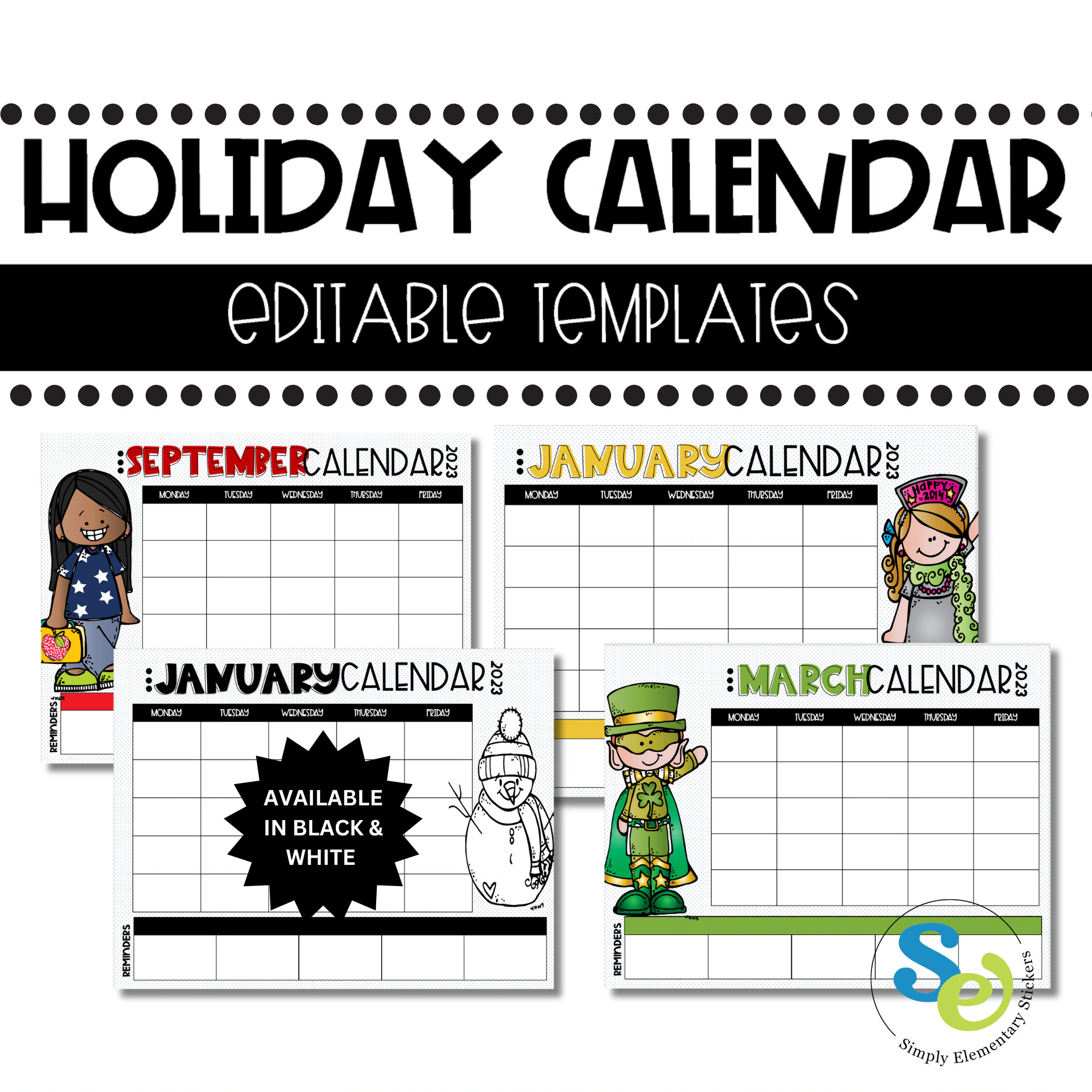 Free Printable Edit Calendar Month