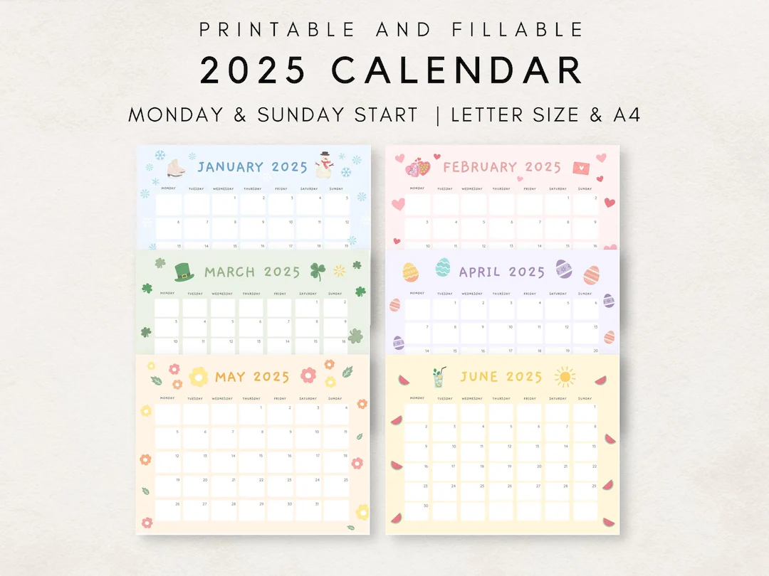Cute 2025 Calendar Printable Monthly Calendar 2025 2025 Planner Monthly Planner 2025 Aesthetic Calendar Editable Calendar Etsy Cute 2025 Calendar Printable Monthly Calendar 2025 2025 Planner Monthly Planner 2025 Aesthetic Calendar Editable Calendar Etsy