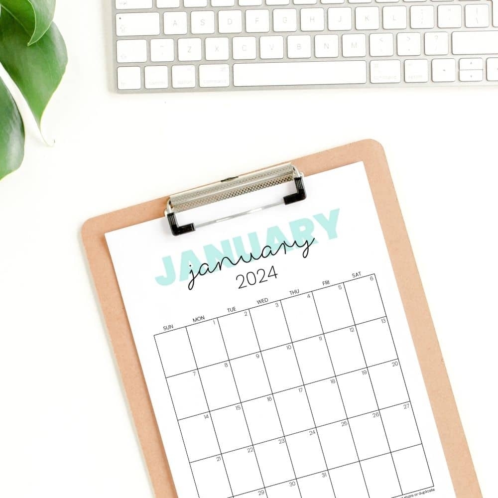 Cute Printable Calendars For 2024 Free Monthly Templates The Incremental Mama