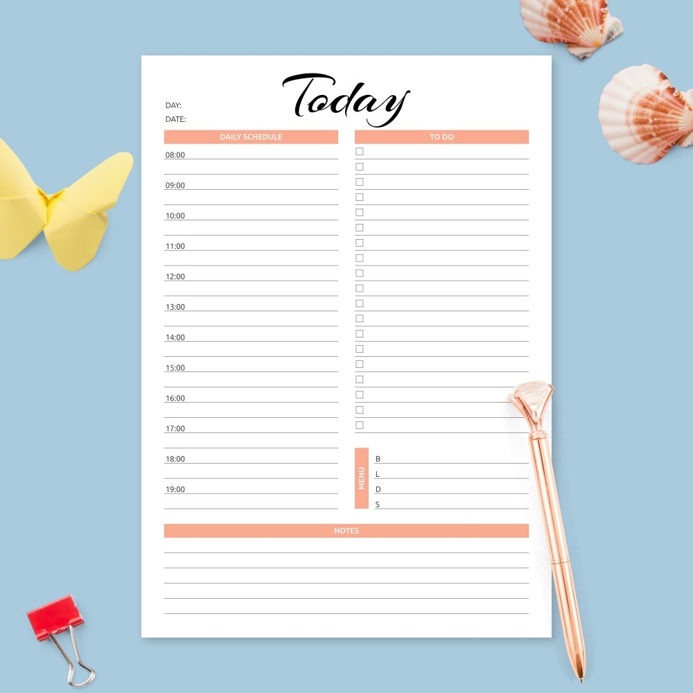 Daily Appointment Calendar Free Printable