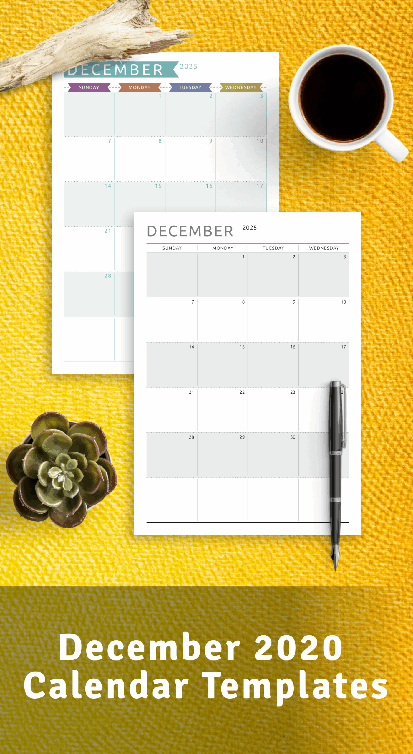 December 2025 Calendar Download Printable Templates PDF