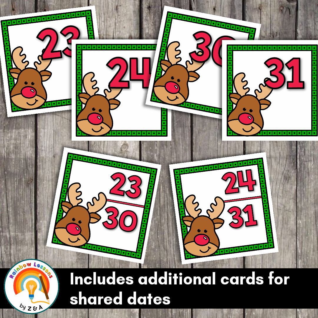 Printable December Calendar Numbers