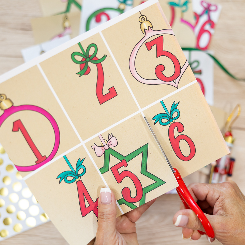 DIY Advent Calendar Printable Christmas Craft Kate Hadfield Designs