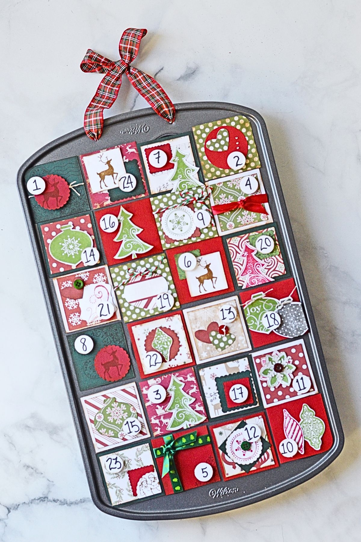 Muffin Tin Advent Calendar Free Printable