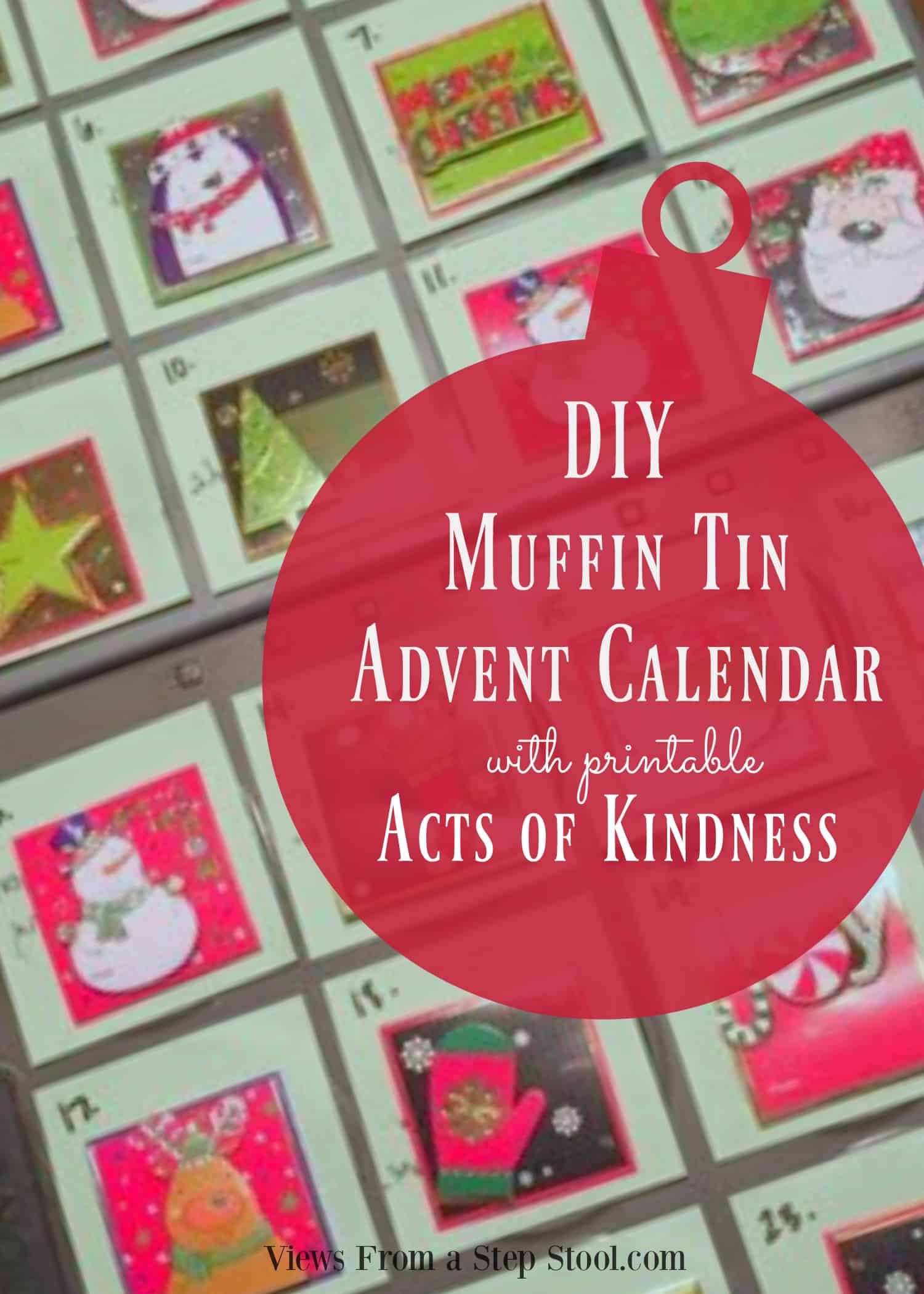 DIY Advent Calendar With Free Printable Acts Of Kindness Calendar