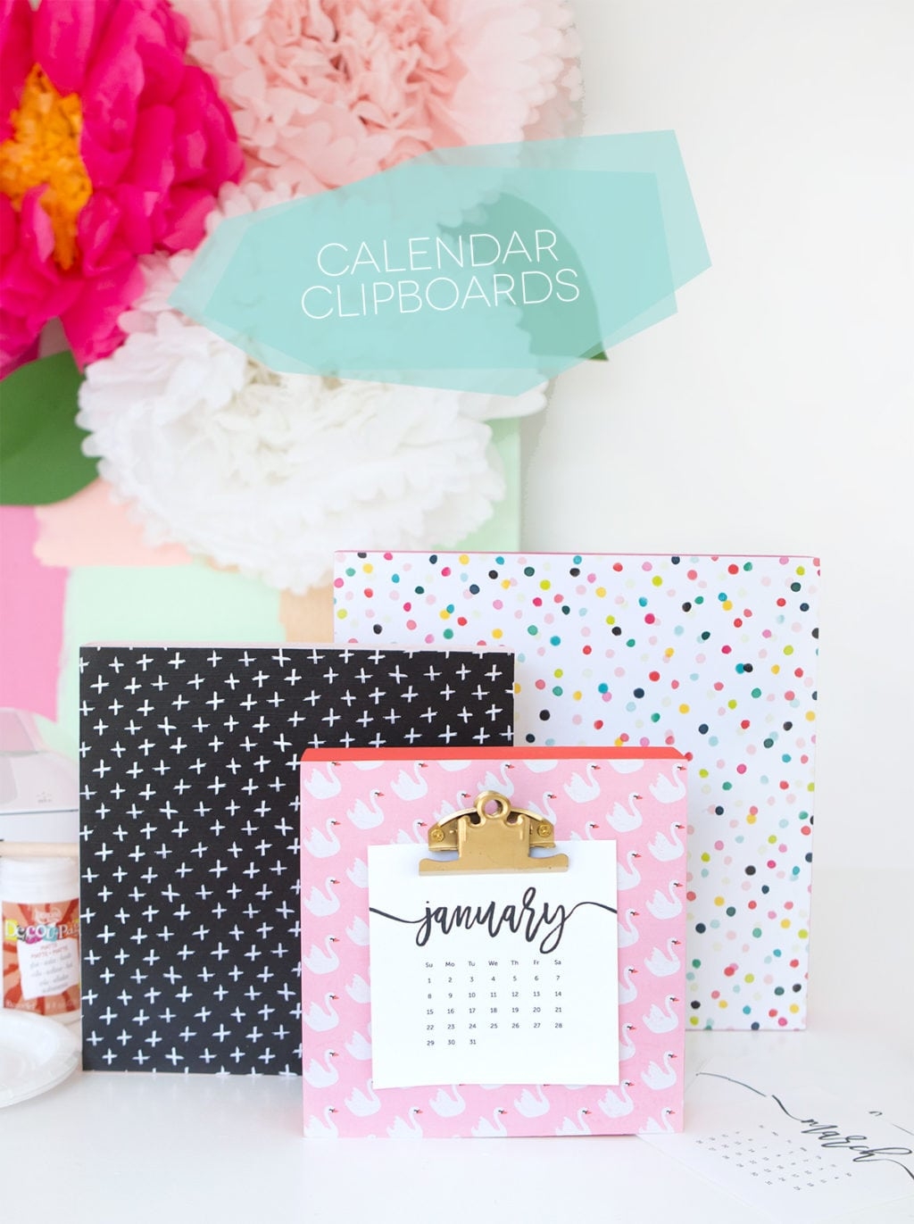Printable Calendar For Clipboard