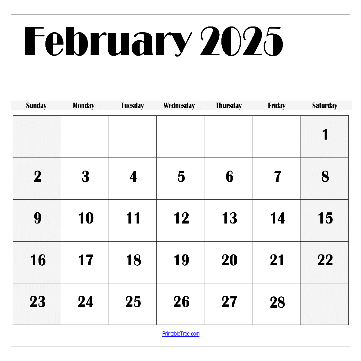 2x3 2025 Free Printable Calendar