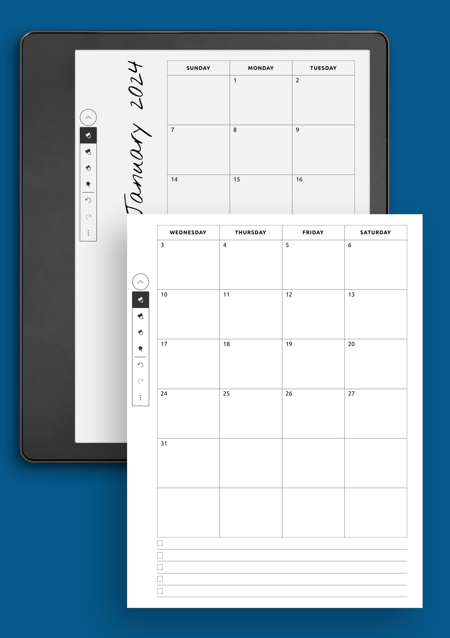Month Calendar Printable Free
