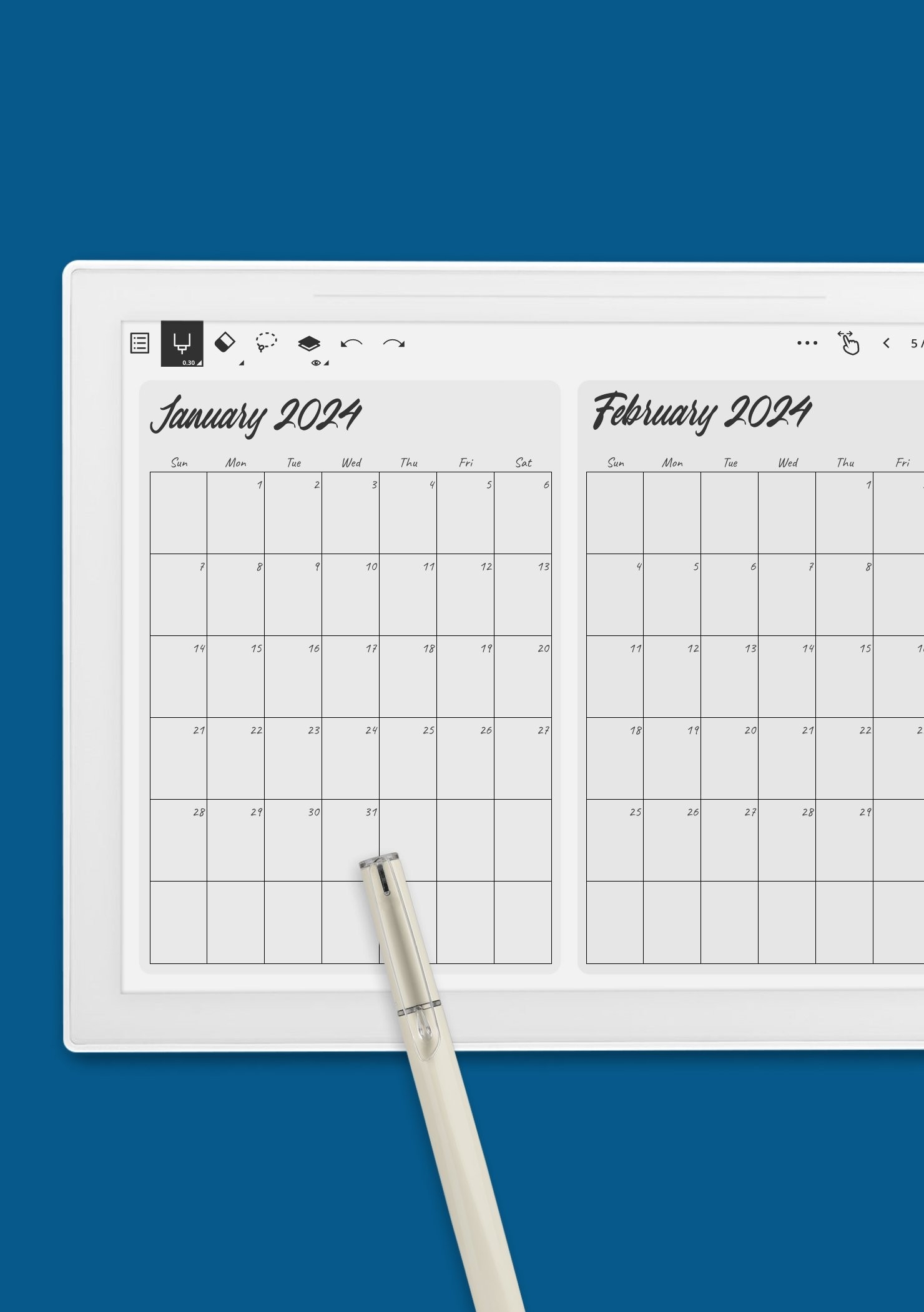 Free Printable Calendar Month