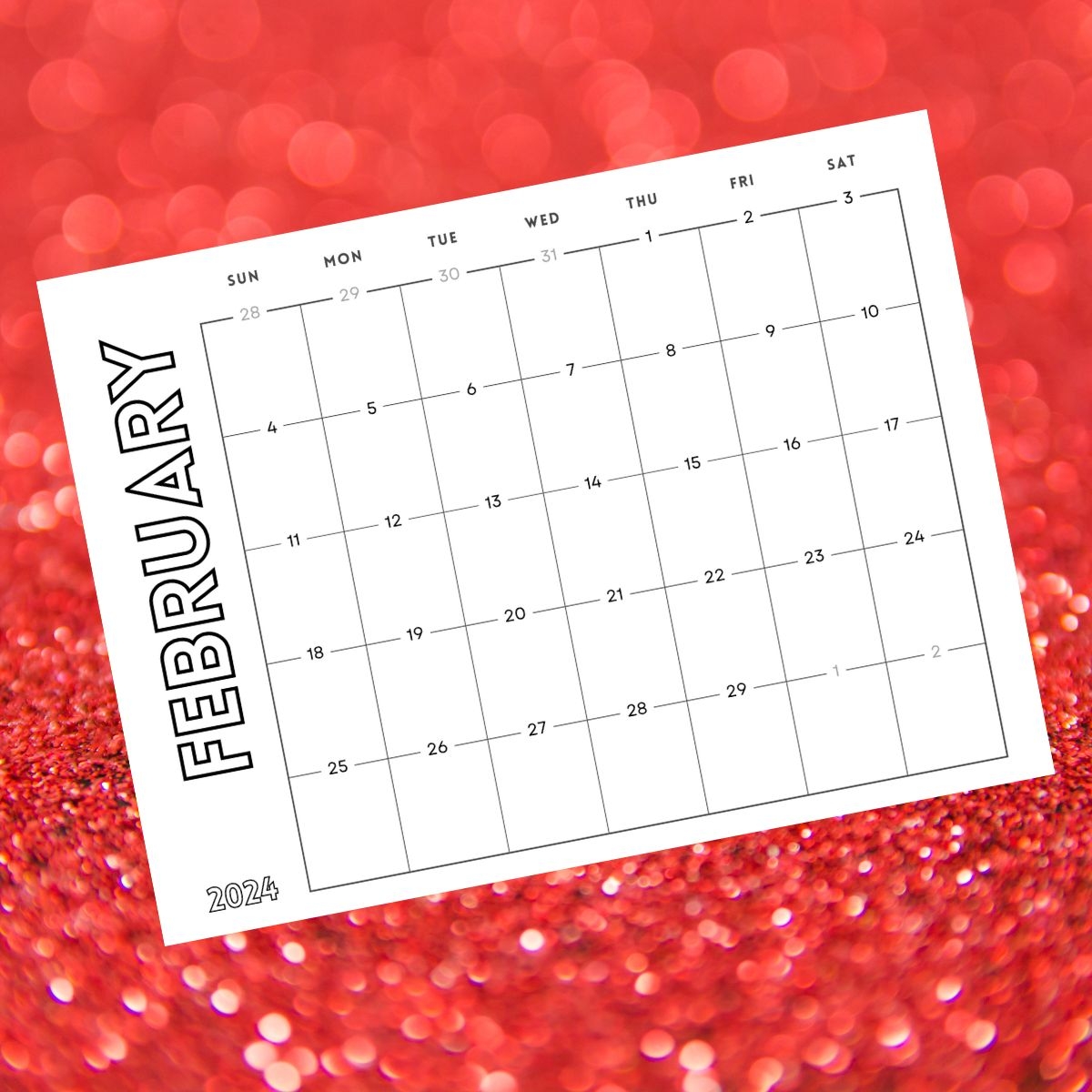 February Free Printable Calendar 2024 Moneywise Moms Easy Family Recipes