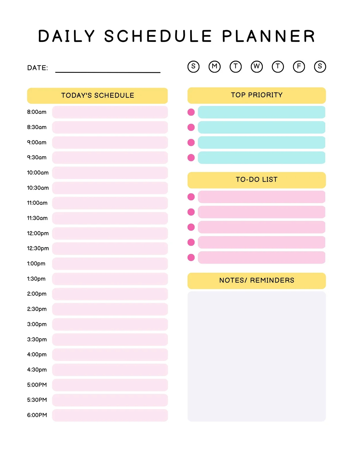 Free And Customizable Schedule Templates Canva