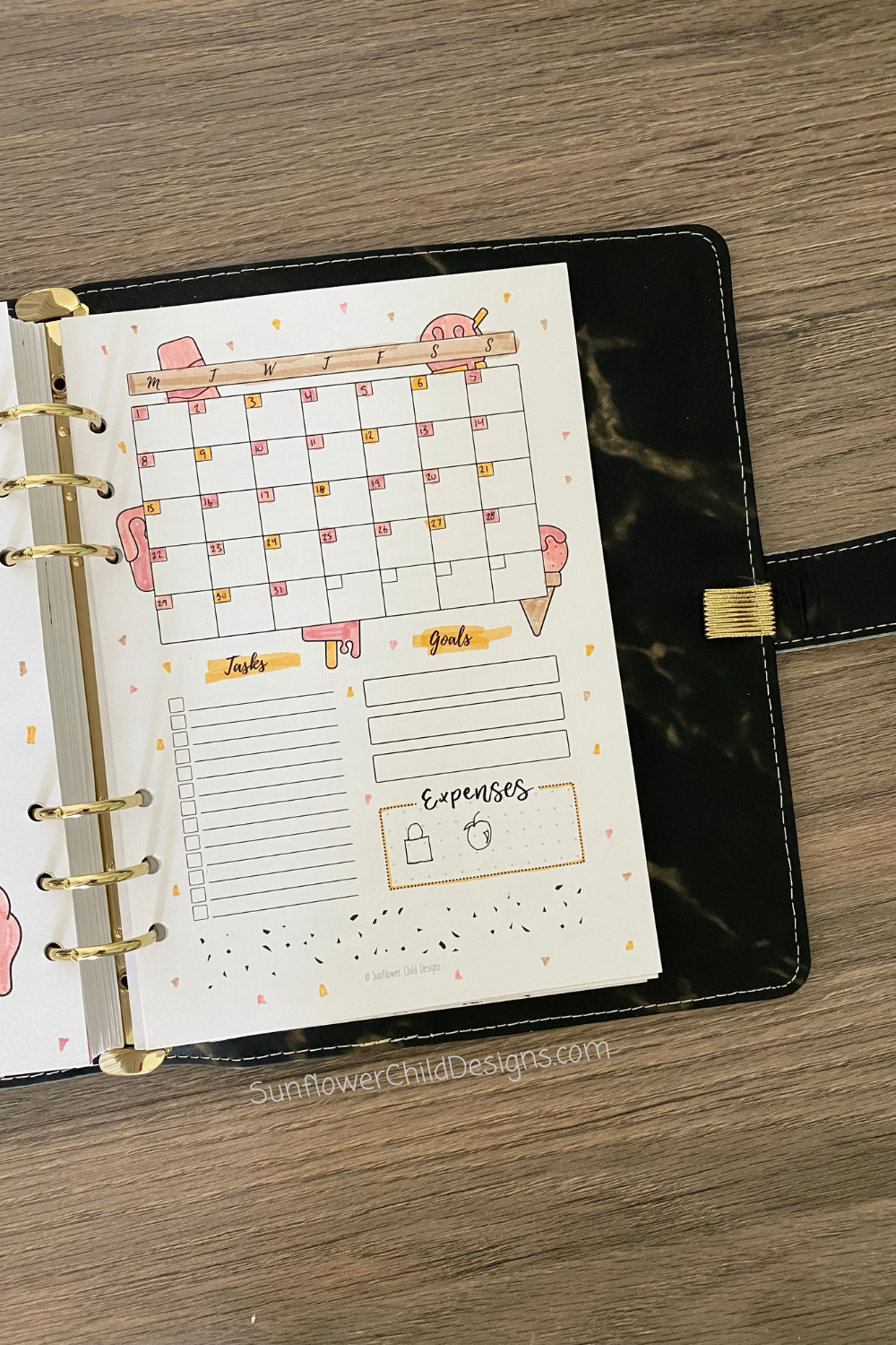 Free Calendar Printables A6