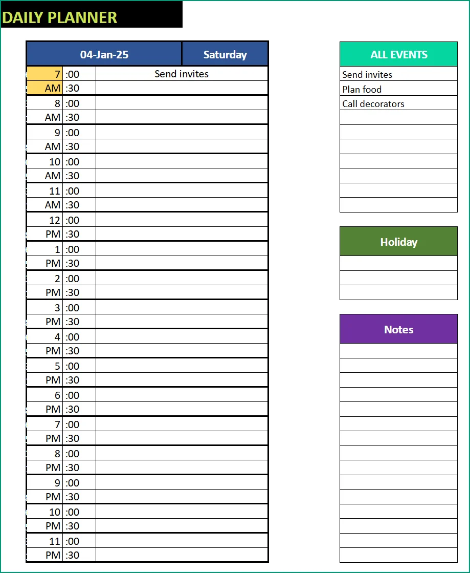Free Calendar Template For Google Sheets 25 Different Designs