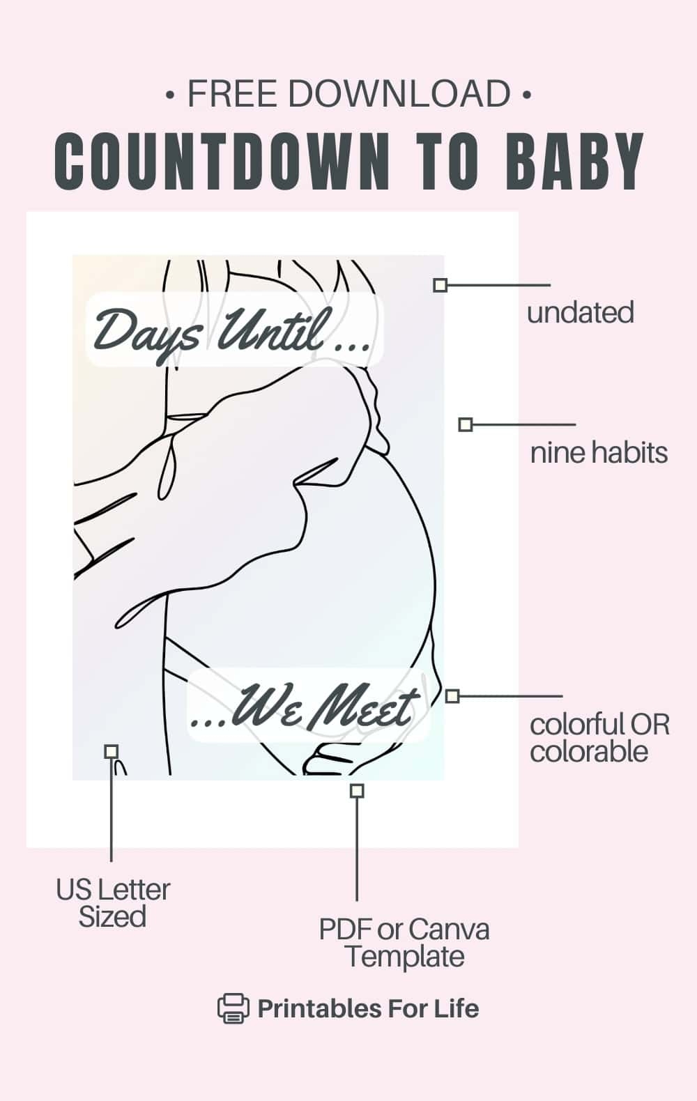 FREE Dry Erase Pregnancy Countdown Calendar FREE Dry Erase Pregnancy Countdown Calendar