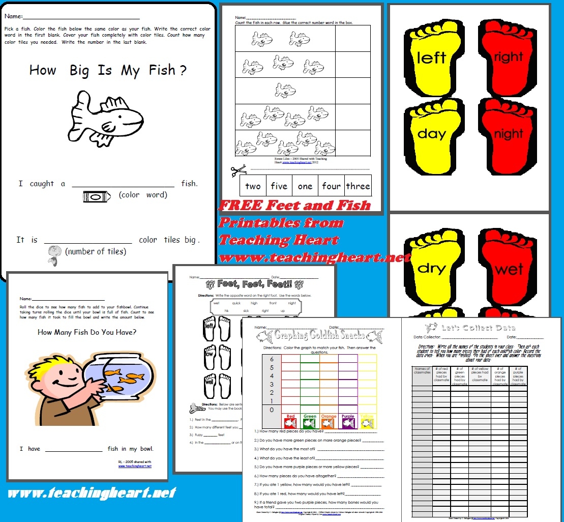FREE Feet And Fish Printables Teaching Heart Blog