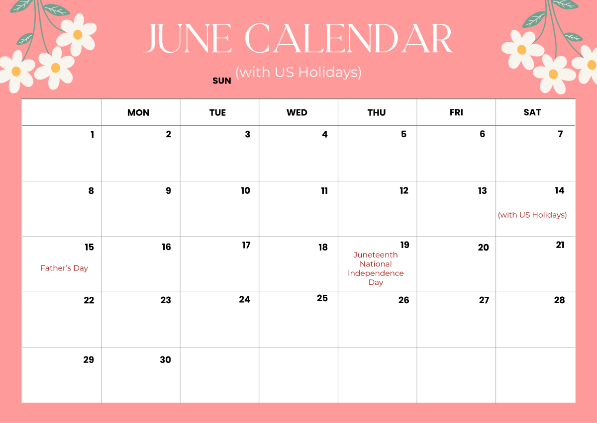 Free Printable 2025 Calendar With Us Holidays