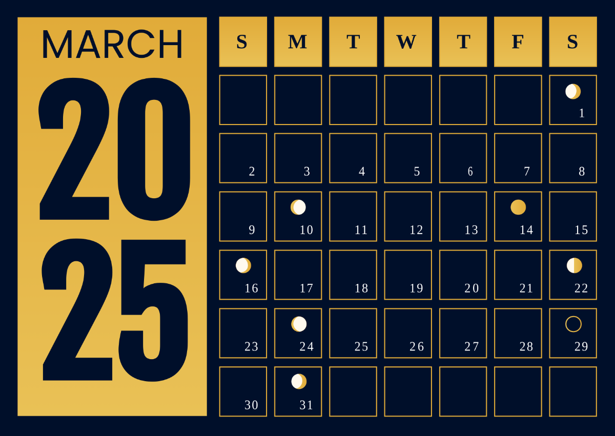 Lunar Calendar 2025 Printable