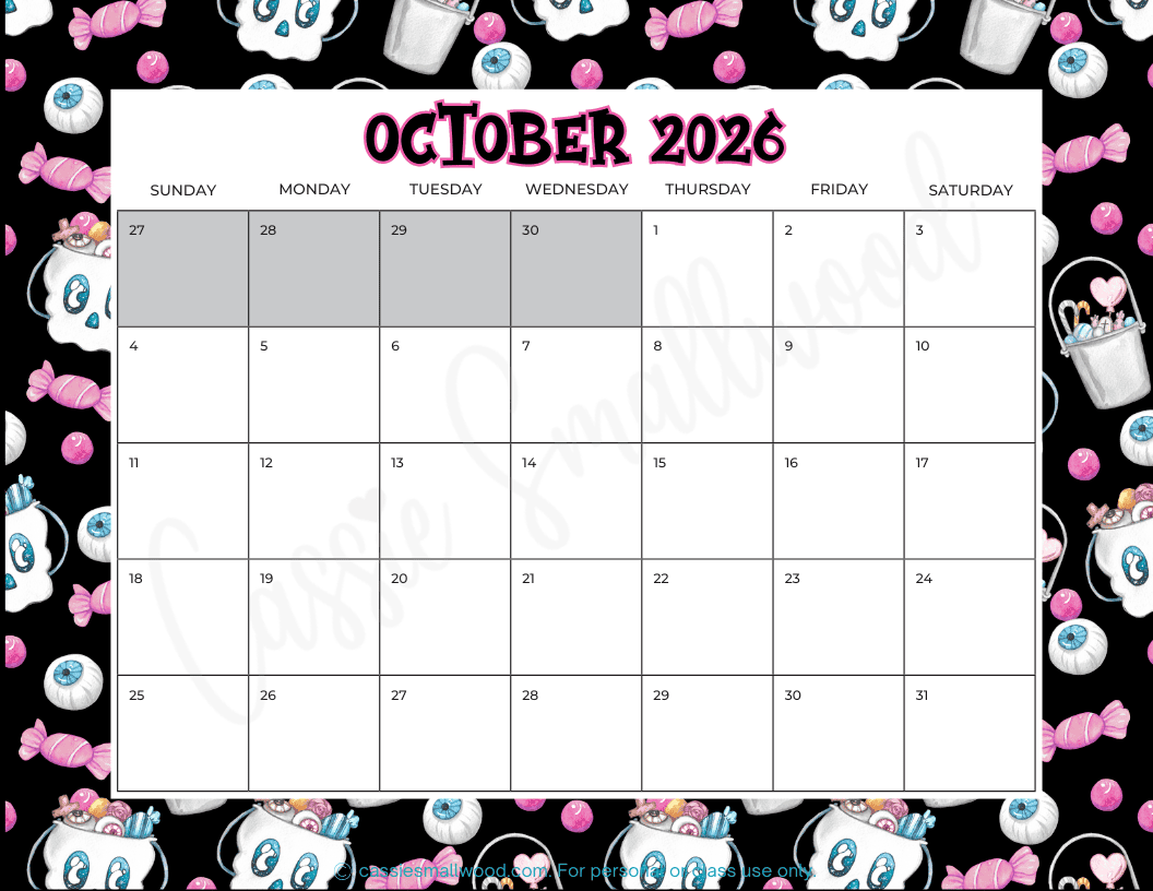 Free Printable 2026 Calendar