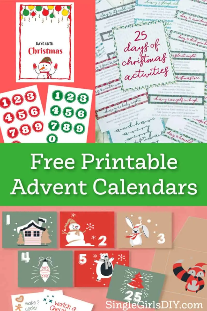 Free Printable Advent Calendars 2024 Single Girl s DIY