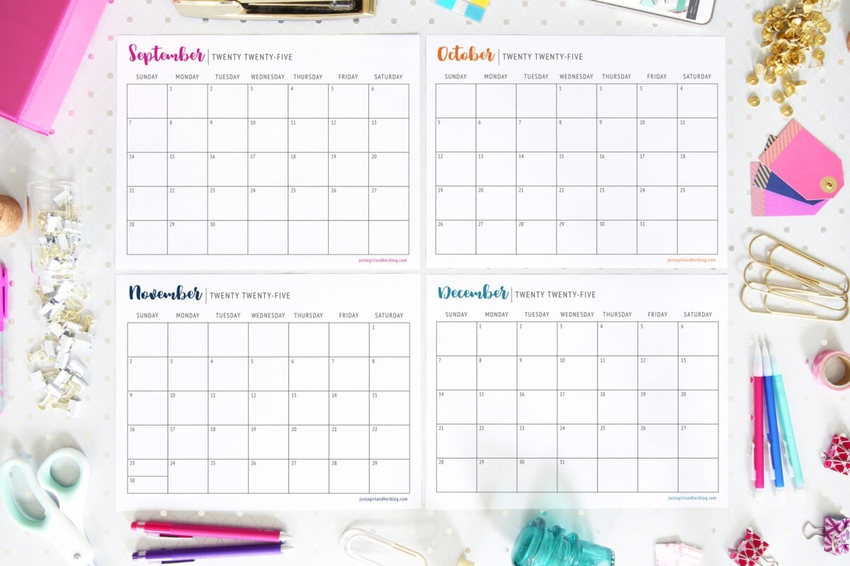 Free Printable Calendar 2025 Abby Organizes Free Printable Calendar 2025 Abby Organizes