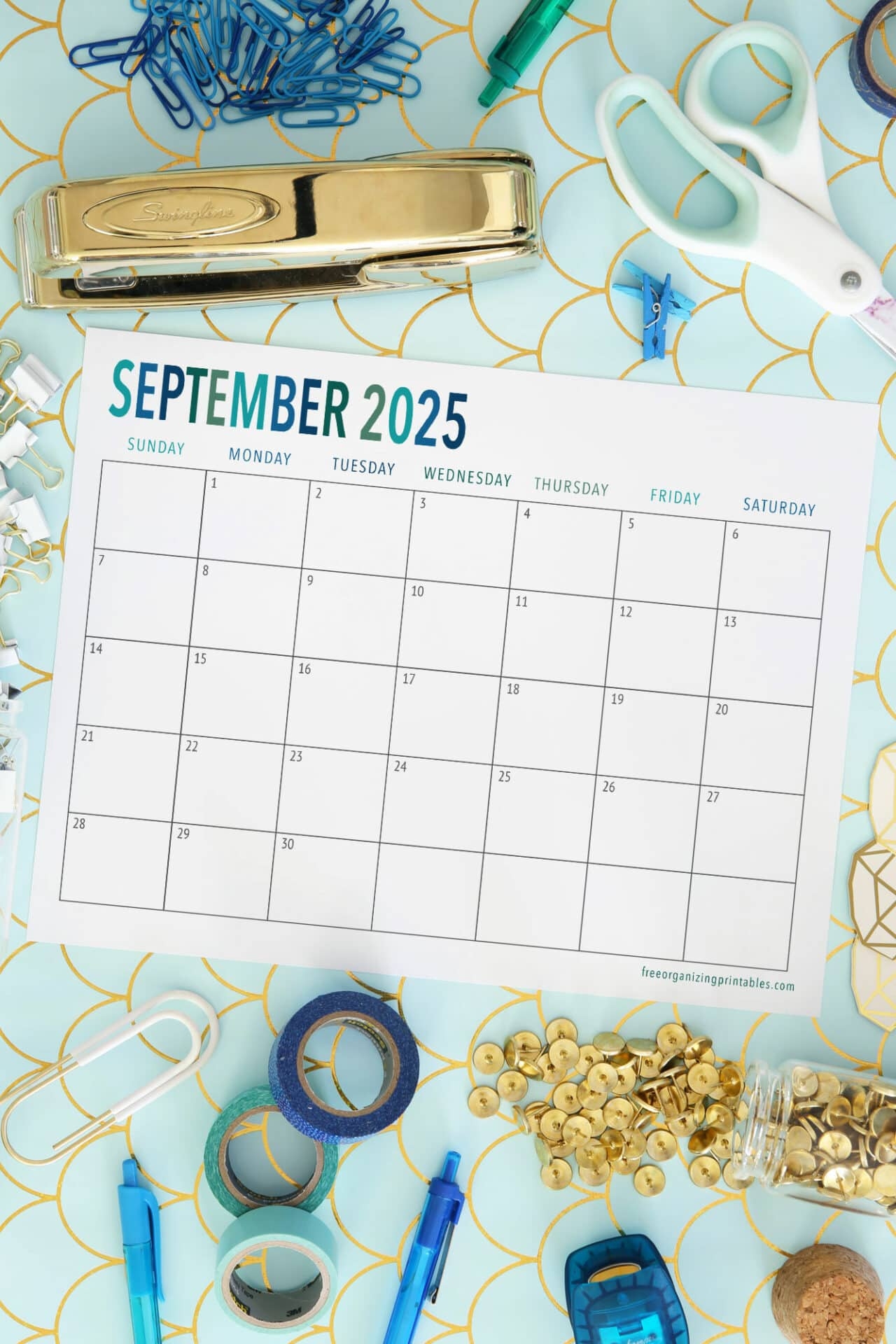 Free Printable Calendar 2025 Free Organizing Printables