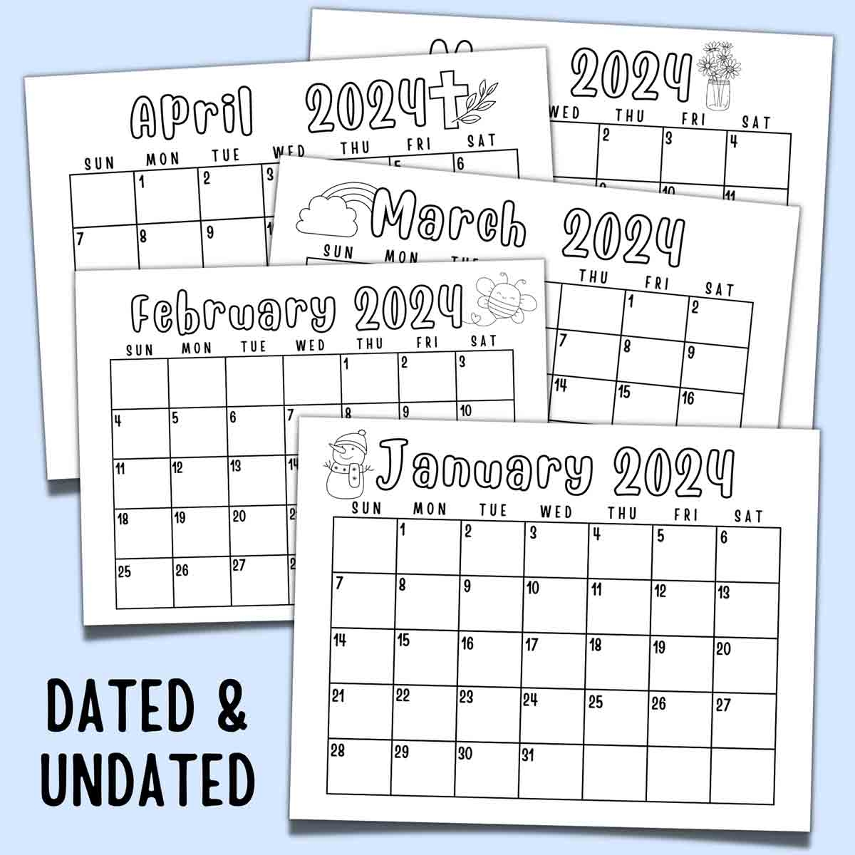 Printable Calendar From Dates