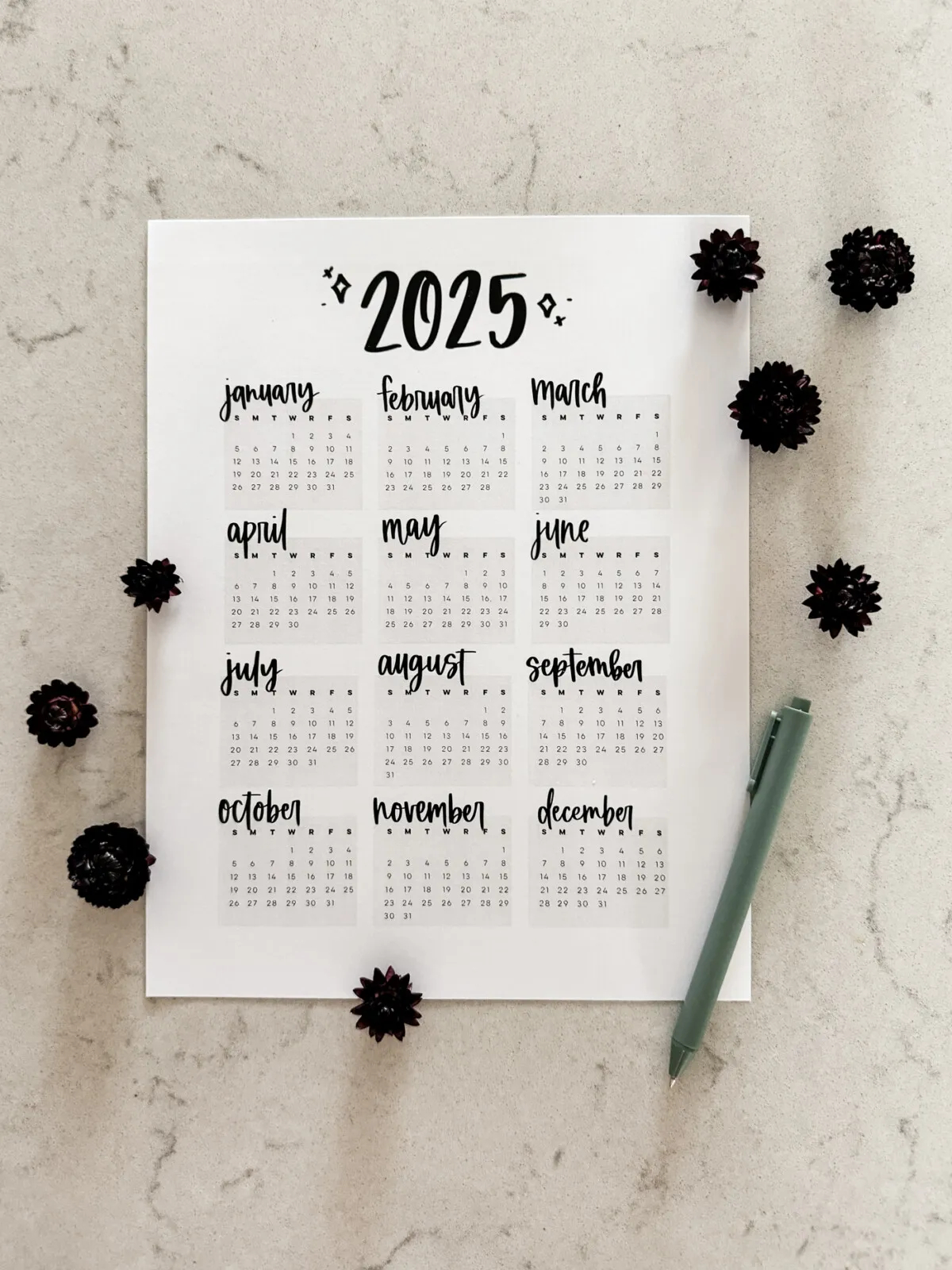 Free Printable Calendars For 2025