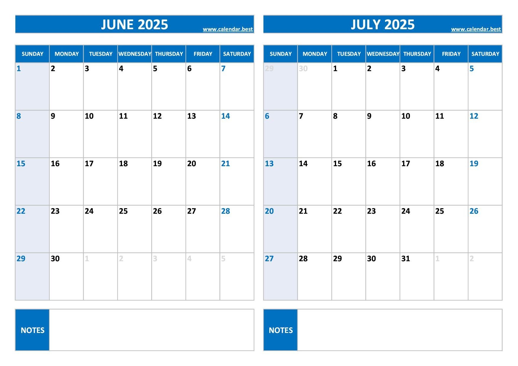 May And June 2026 Calendar Printable
