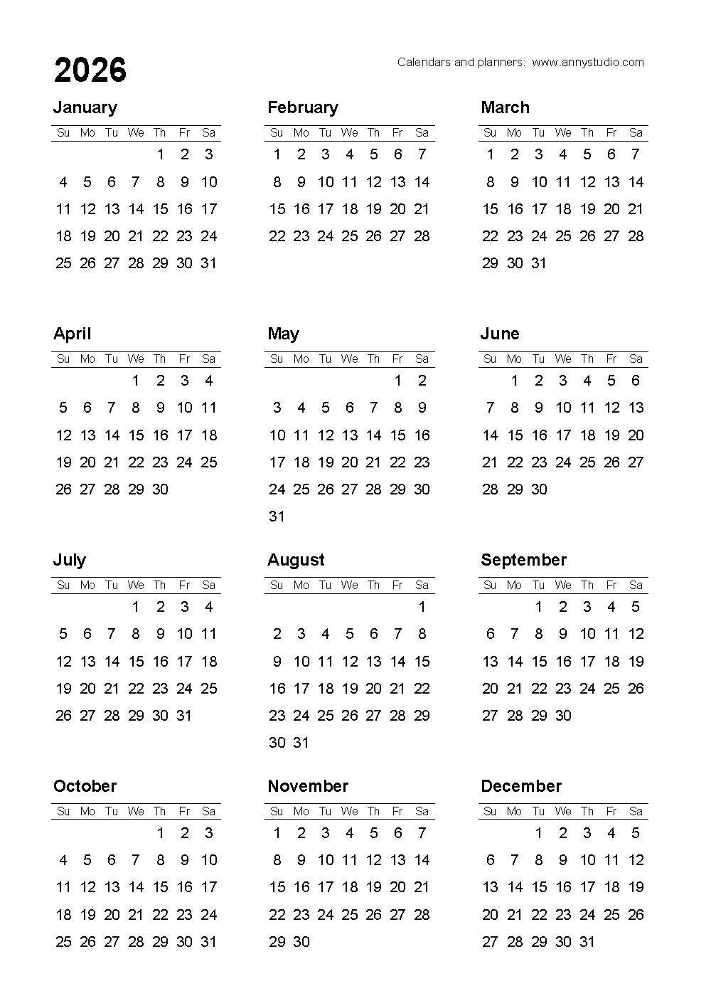 Free Printable Calendar Chart Free Printable Calendar Chart